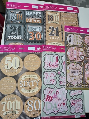 Topper buzz craft card - topper,