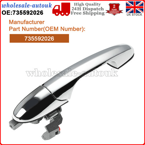 Outer door handle chrome - handle, front