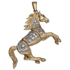 9ct Gold Pendant 23.6g Horse