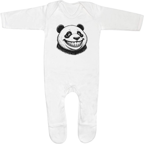 Grinning panda baby - 'grinning, panda'
