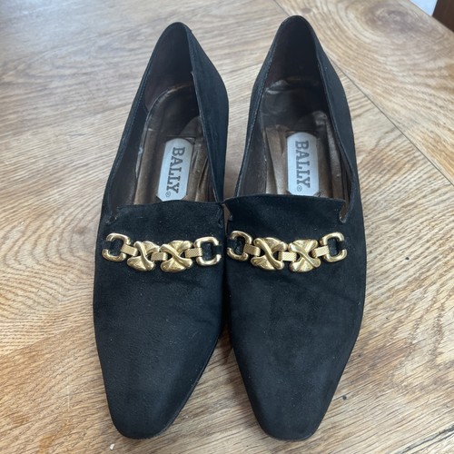 Bally vintage suede black