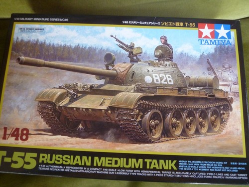 Tamiya 55 russian - 1/48, t-55