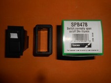 LUCAS illuminated ROCKER SWITCH + Mounting Frame 24volt-SPB478(choice of decals)