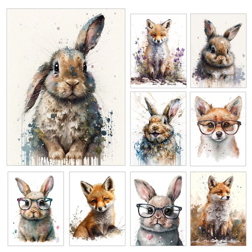 Rabbit fox wall art - art, metal