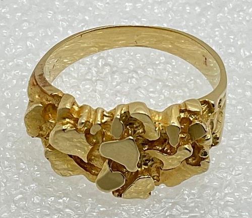 14k gold nugget ring size - 14k,