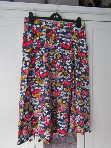 Joules navy floral - navy, skirt