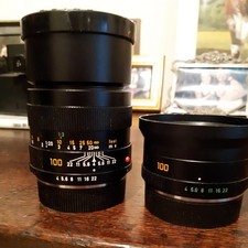 Leica R 100mm f4 Elmar macro 3 cam lens i + Adapter 1:1 leica R 