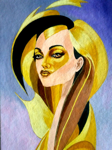Portrait woman mid century