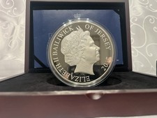 Extremely Rare 2017 Jersey Silver Proof One Kilo Coin Sapphire Jubilee limit100