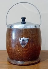 Vintage 1950s Oak Ice Bucket
