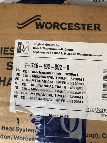 Worcester combi mechanical - worcester,