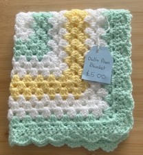 Hand Crocheted Dolls Pram