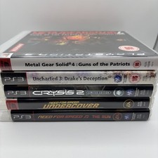 PS3 5x GAME BUNDLE - Metal Gear Solid 4 / Need For Speed - PlayStation 3