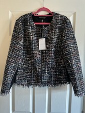 Ted Baker Women’s Black Pattern Jacket Size 5 New With Tags
