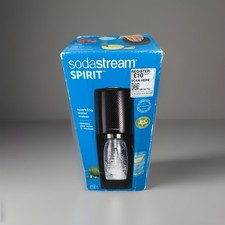 Brand New SodaStream Spirit Soda Maker Black with 1 Bottle and CO2 Cylinder