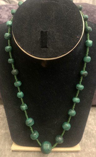 Vintage genuine malachite deep - vintage,