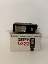 Sunpak Gx33 External Flash Unit In Box Excellent Condition