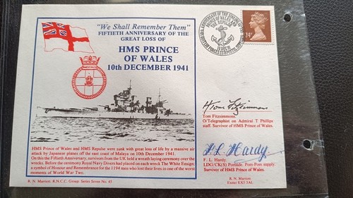 Ww2 fdc 50th - fdc:, anniversary