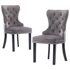 Retro Velvet Dining Chairs Set