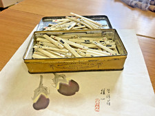 Macfarlane Lang  vintage tin BOX ORIGINAL VINTAGE CHINESE  MAHJONG GAME COUNTERS