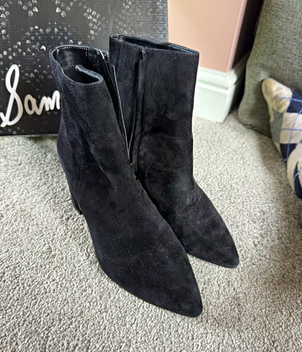 Sam edelman black suede ankle - edelman,