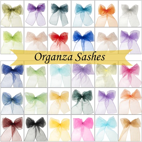 25x organza chair - sashes, for