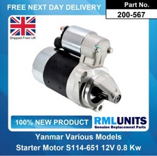 Starter Motor For Yanmar All L