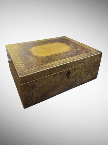 Victorian walnut work - victorian, box