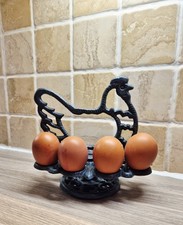 Vintage Egg Holder Cast Iron