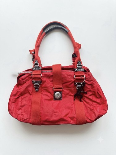 Kipling red nylon handbag - nylon,