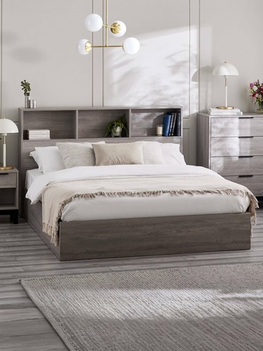 Bali 90cm single grey - single, oak