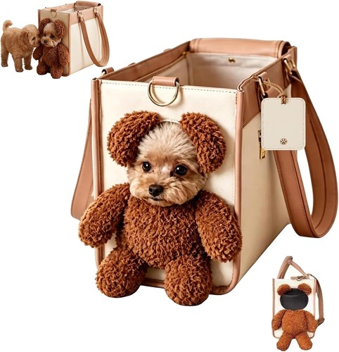 Teddy bear dog carrier bag - teddy,