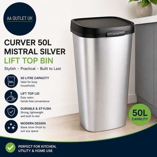 Curver 50l mistral silver lift - curver,