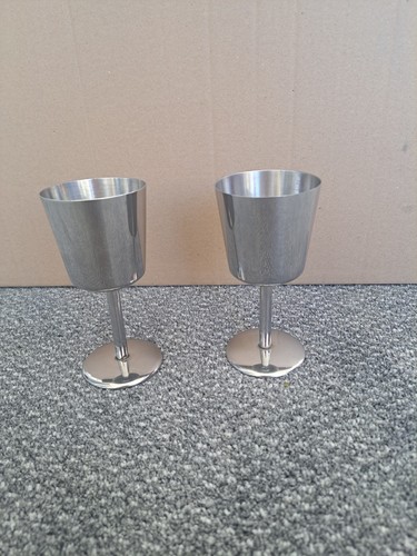 Pair vintage stainless - pair,