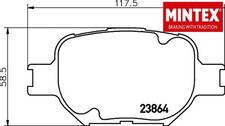 FRONT BRAKE PADS SET LEFT &