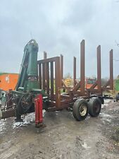 Timber Trailer Log Trailer Hiab Tractor £2850