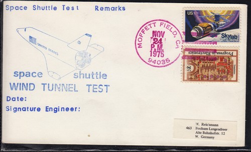 Space shuttle wind tunnel test - shuttle,