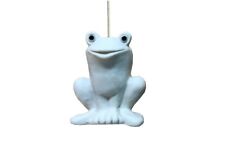 Ceramic White Frog Bathroom Light Pull Handle with Cord & Connector