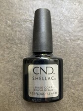 Genuine Ex-salon CND Shellac Gel UV LED Nail Polish, Base Coat, Over 3/4 Full