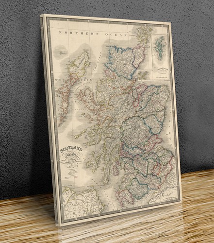 Antique map scotland - antique, of