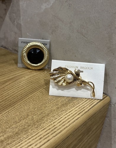 Vintage brooches gold tone - 2,