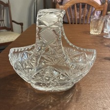 Vintage Cut Crystal Basket