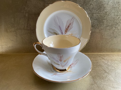 Vintage bone china trio - a,