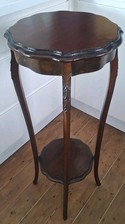Antique Victorian Mahogany Plant Stand Jardiniere