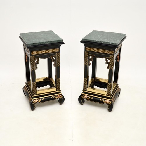 Pair antique lacquered - antique,