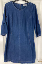 Ladies Denim Dress 3/4 Sleeved