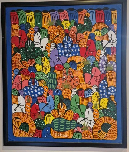 Haitian folk art original - haitian,