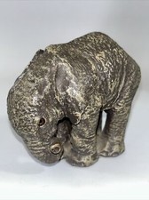 The Herd Elephant Collection 3120 “Blue” Marty Sculpture Martha Carey, 3” Tall
