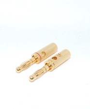 Banana Plugs Pair Gold plated