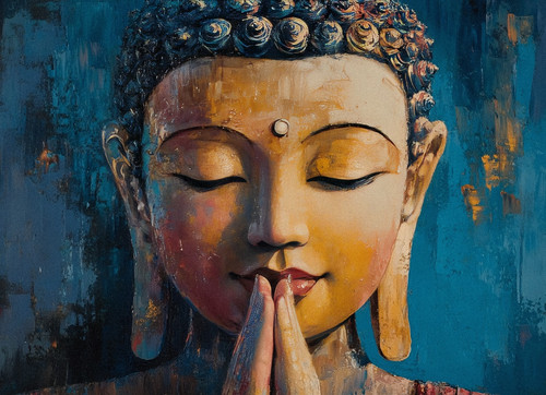 Buddha canvas picture - buddha,